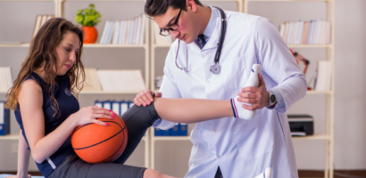 Girl looking To Prevent Ankle Injuries In Basketball